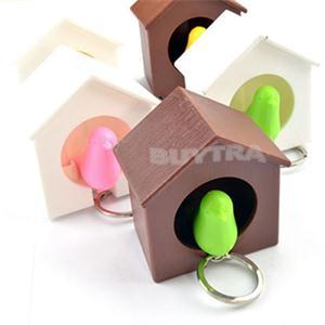 Vogelhuisje Sleutelhanger - Muurhaak & Sleutelhouder - Auto Decoratie Accessoire