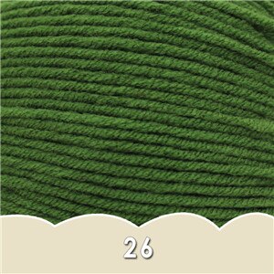 1 bal x 50g DK Baby Wol Garen 4ply Gekamd melk katoen hand breien Haak Garen: 26