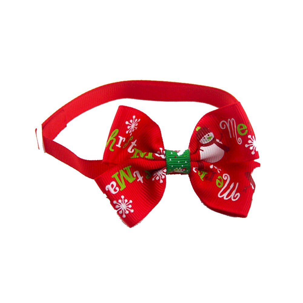Collar navideño para perros y gatos, pajarita para perro, correa ajustable para el cuello, accesorios de aseo para perros y gatos: 7