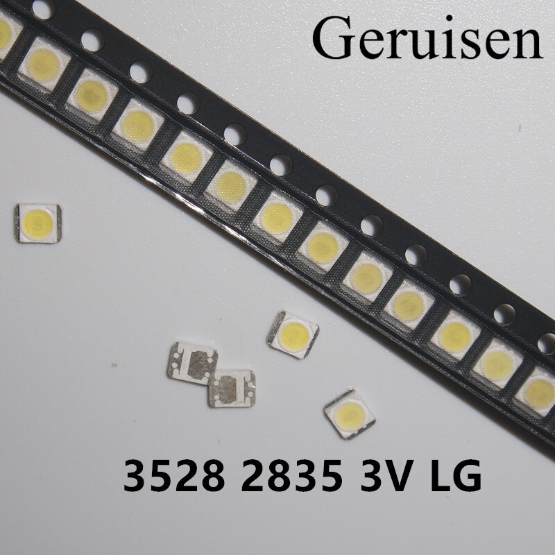 60 Stuks 3528 2835 Smd Led Reparatie Kralen 1W Voor Lg Koud Wit 100LM Voor Tv/Lcd Backlight