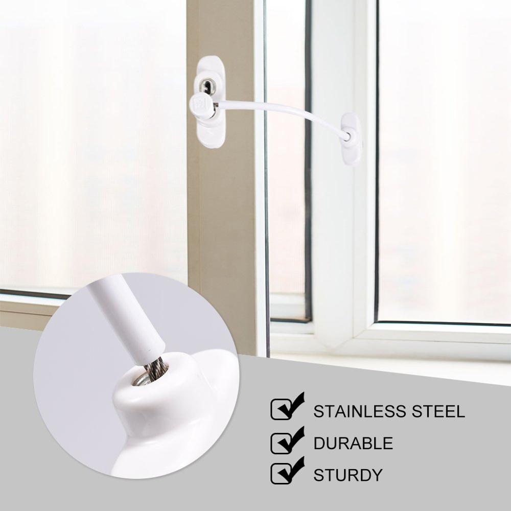 Window Security Restrictor Safety Door Limiter Prevent Little Chidren from Potential Danger of Falling Window and Opening Door