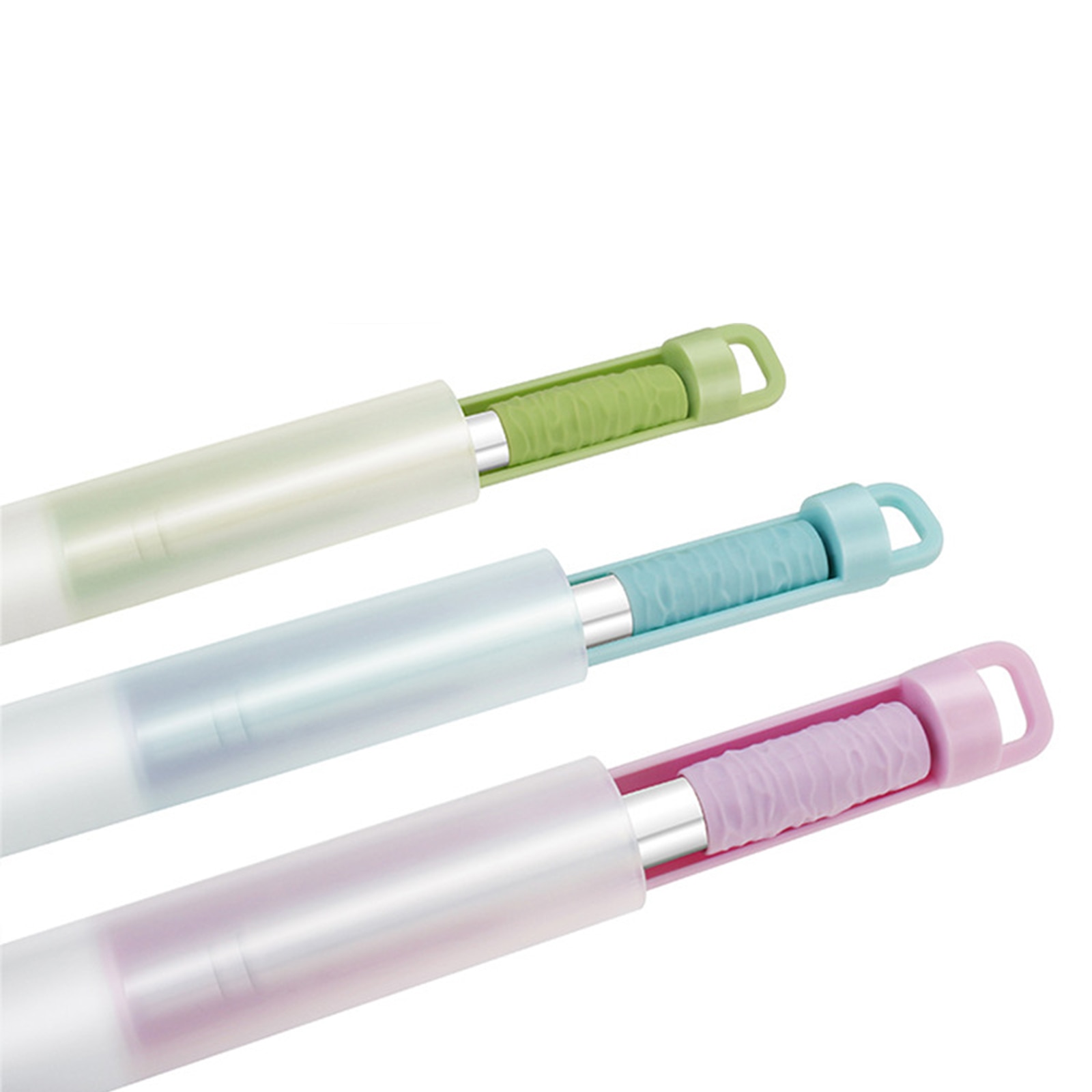 Pailles réutilisables en acier inoxydable, avec étui pliable, télescopique et Portable