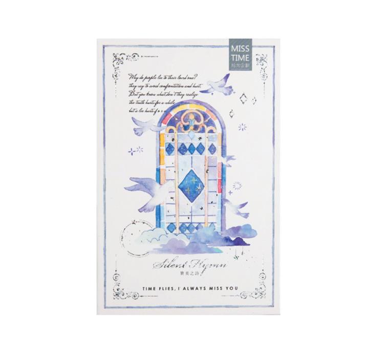 30Sheets/Pack Merry Christmas A Poem of Praise Postcard /Greeting Card/wish Card Stationery for Student