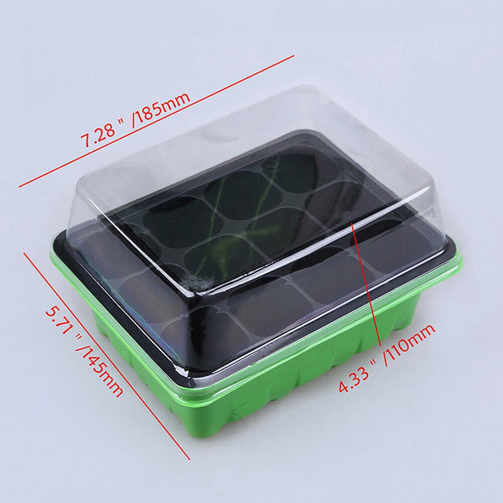 Succulent Plantings Propagation Germination Tool 12 Grids Seed Starter Kit Starting Flower Pots Plant Nursery Propagation Tray