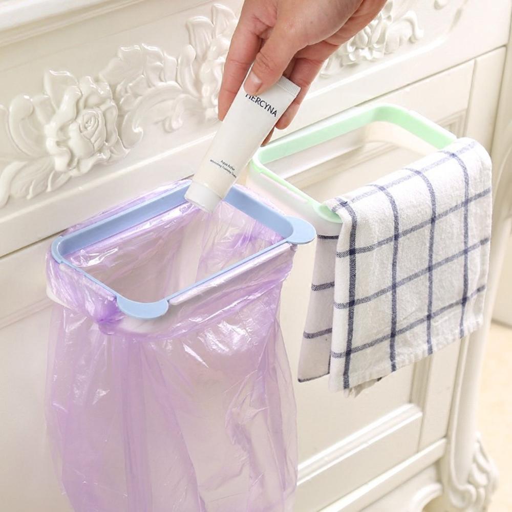 Practical Home Kitchen Cabinet Cupboard Door Back Trash Container Hanging Trash Garbage Bin Storage Box