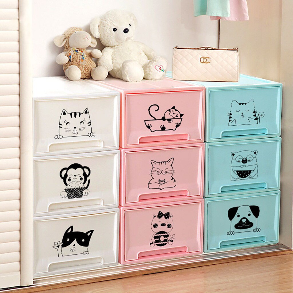 Cute Cat Wall Stickers Light Switch Decor Decals Art Mural Baby Nursery Room Sticker PVC Wallpaper for Living Room