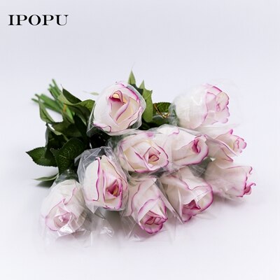 20 teile/satz Künstliche Blumen die Seide Blumen Weiß Real berühren Blumen Hochzeit Strauß Heimat Party Dekorative Party Blumen