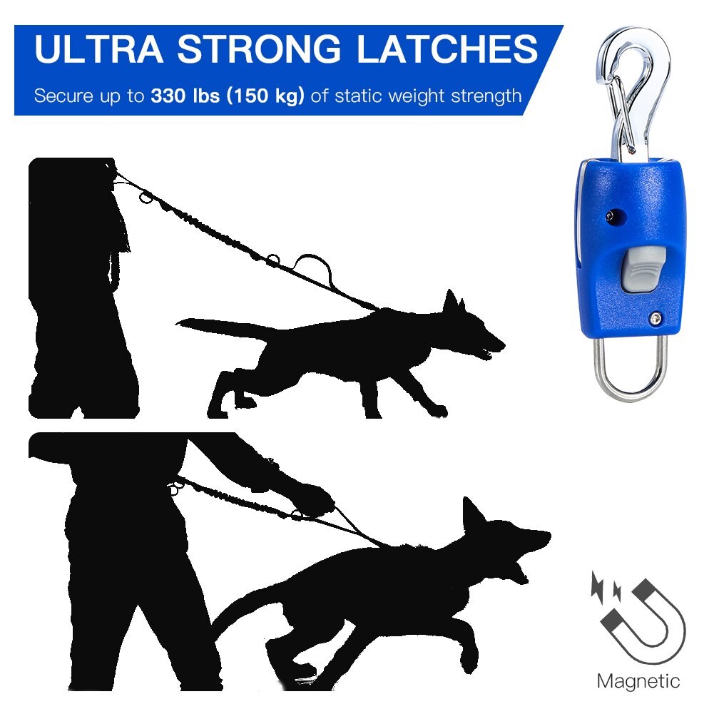 -Magic Latch Magnetic Automatic Dog Leash Connector One Press Connection & Release Dog Harness Collar Fastener Especially F