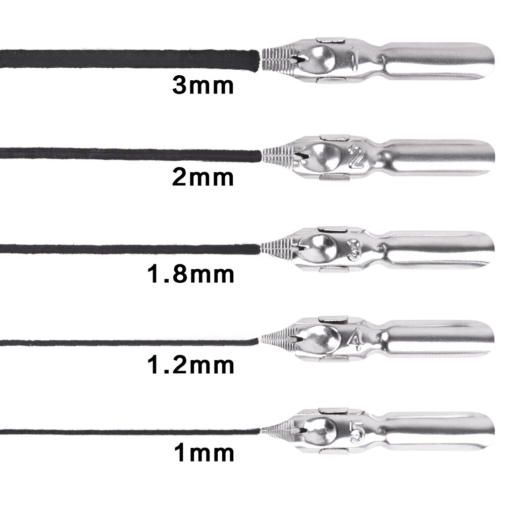 5 Nibs Calligraphy Set Manga Animation and Comic Tool Set Includes 5 Pen Nibs and 1 Comic Pen Holder Suitable for Lettering