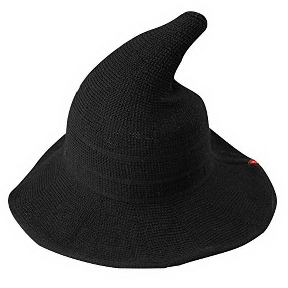 Womens Witch Hat Knitted Cap Halloween Party Masquerade Cosplay Costume -MX8