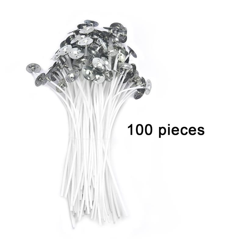 50Stck/100Stck Kerze Dochte Rauchfreien Wachs Reiner Baumwolle Kern Für DIY Kerze Machen Vorgewachste Dochte Party Liefert 2,5-20cm: Schokolade
