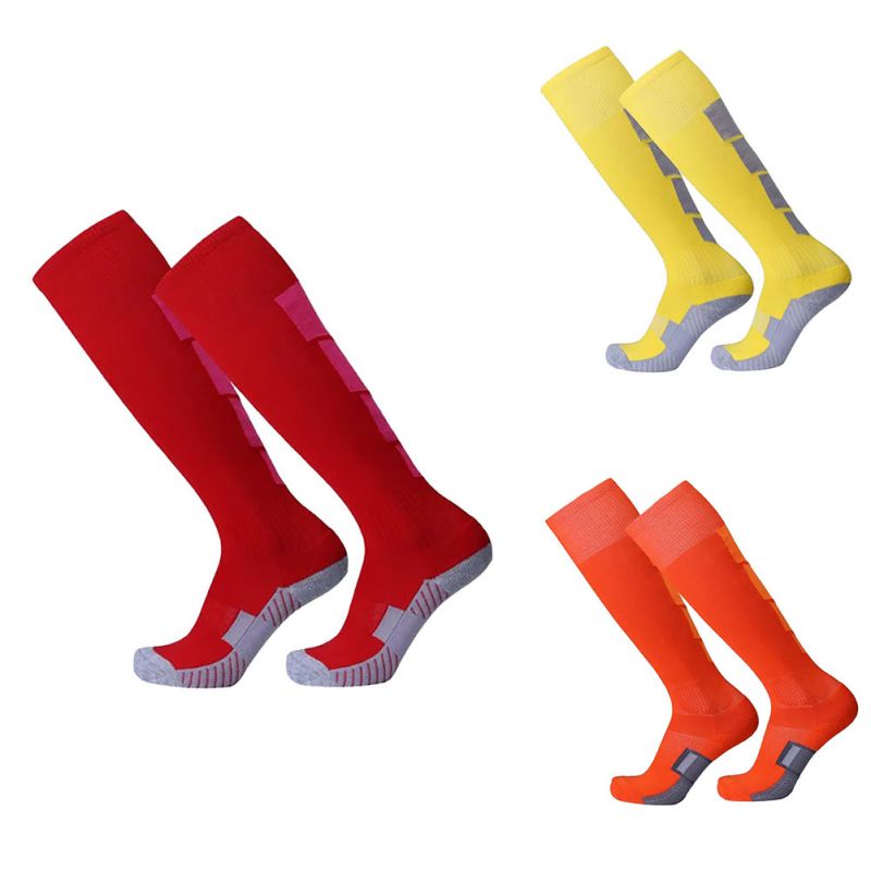 Sport Men Leg Compression Stretch Stockings Comfortable Relief Socks Football Soccer Plain Long Socks Cotton Over Knee High Sock