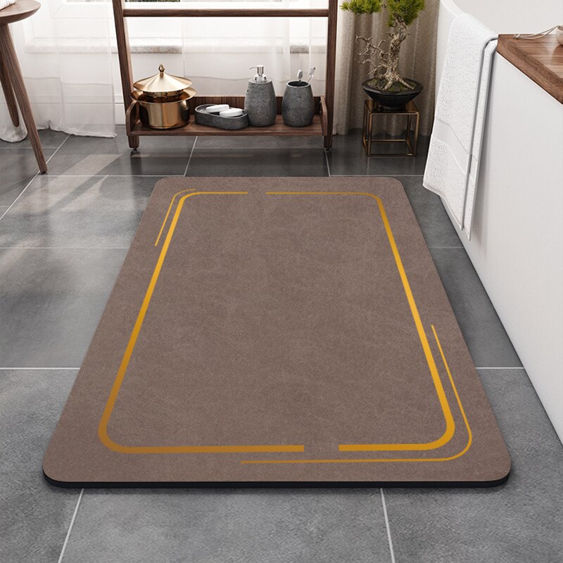 Snel Droog Badkamer Mat Moderne Thuis Bad Tapijt Wc Bad Floor Tapijten Water Absorberende Douche Deurmat Rechthoek Ovale