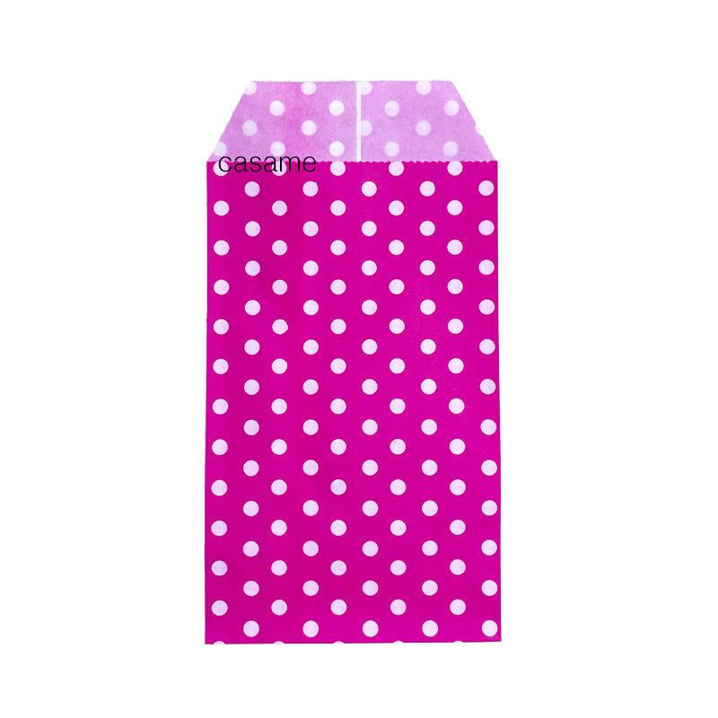 Mini pochette multicolore de couleur Pure, sacs en papier Kraft, cartes d'invitation de fête de mariage, sac en papier pour invités