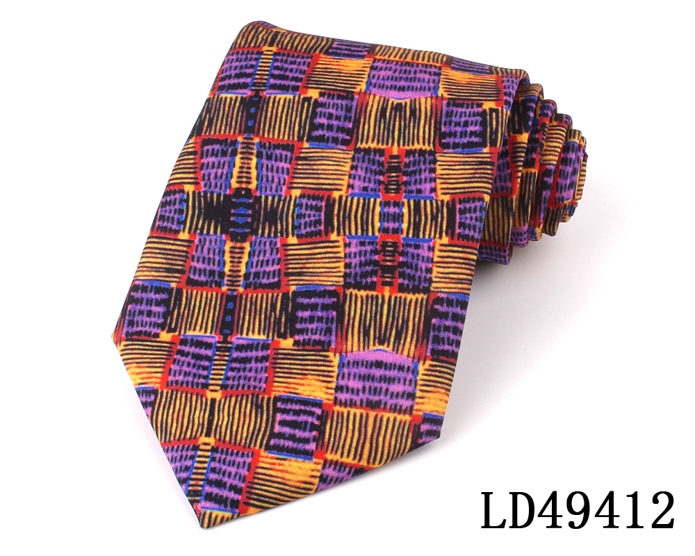 Nowe w kwiatki drukuj krawaty dla mężczyzn kobiety moda miękkie krawat garnitury poduszka podróżna polisterowa krawaty dla chłopca dziewczyny Gravata prezenty ślubne krawaty: LD49412