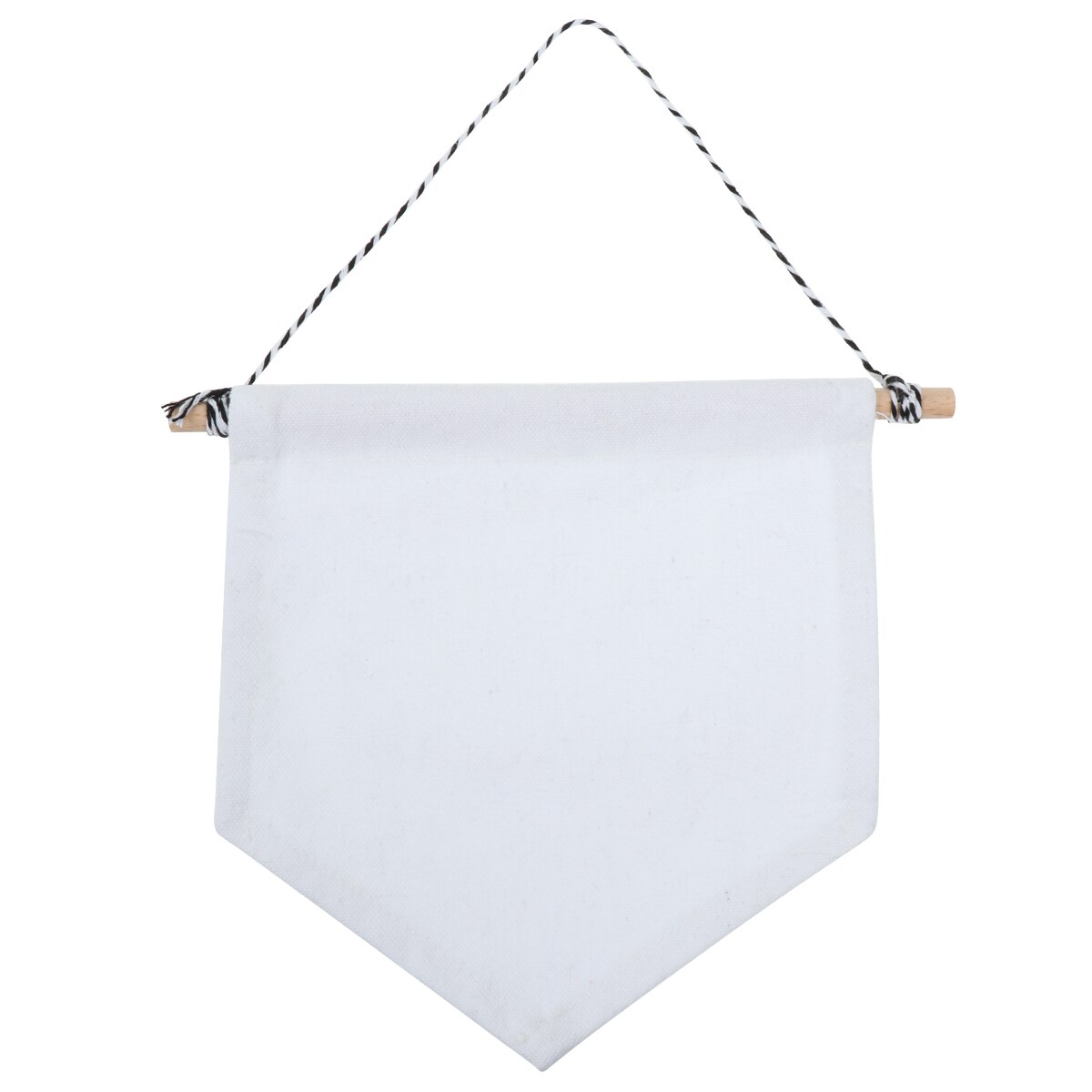 1pc Diy Pin Display Banner Pennant Banner Enamel Lapel Pin Badge Flag Plain Blank Canvas Wall Banner Hanging Home Decoration: White