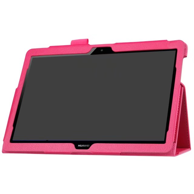 Pour Huawei Media Pad MediaPad T3 10 AGS-WO9 AGS-L09 9.6 pouces Honor Play Pad 2 étuis en cuir intelligent Texture tablette couverture