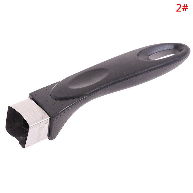 Cabo de panela ergonômico para uso doméstico, longo, anti escaldante, universal, acessórios de cozinha, substituição, removível, baquelite: B