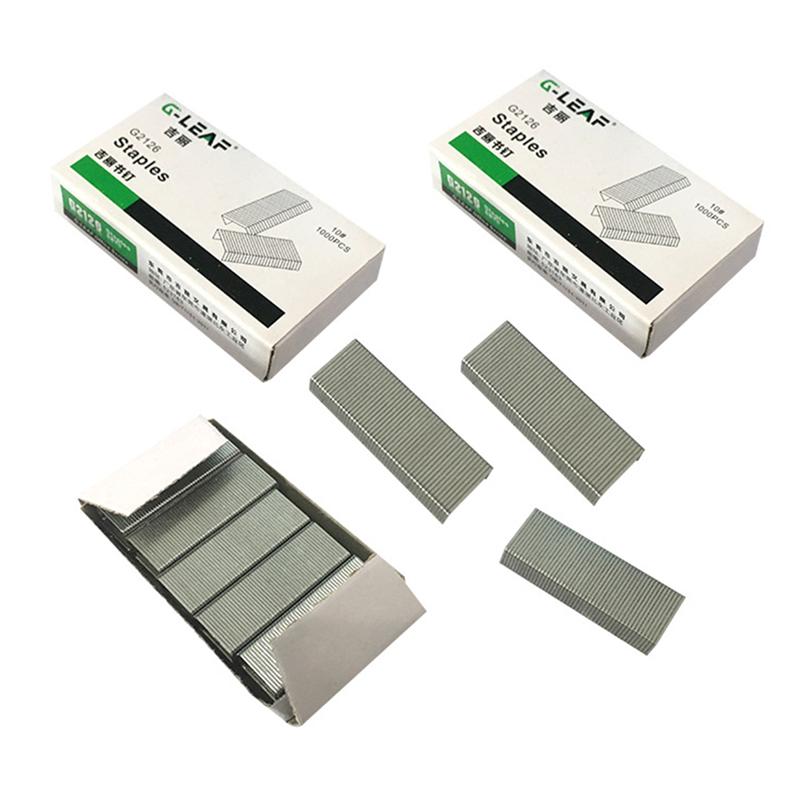 1000 pièces agrafes pour agrafeuse Mini petites agrafes de bureau école bureau Standard agrafes en métal fournitures de reliure argent