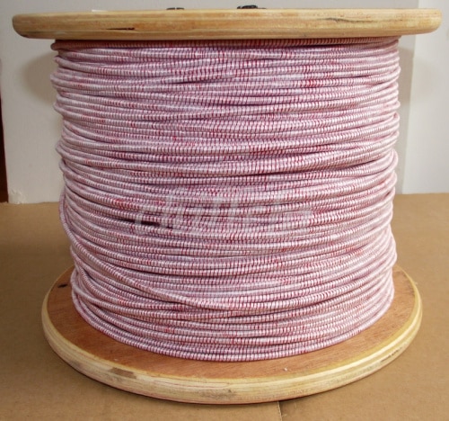 0.1 x 320 aktier litz wire multi-streng kobbertråd polyester filament garn kuvert konvolut sælges af måleren