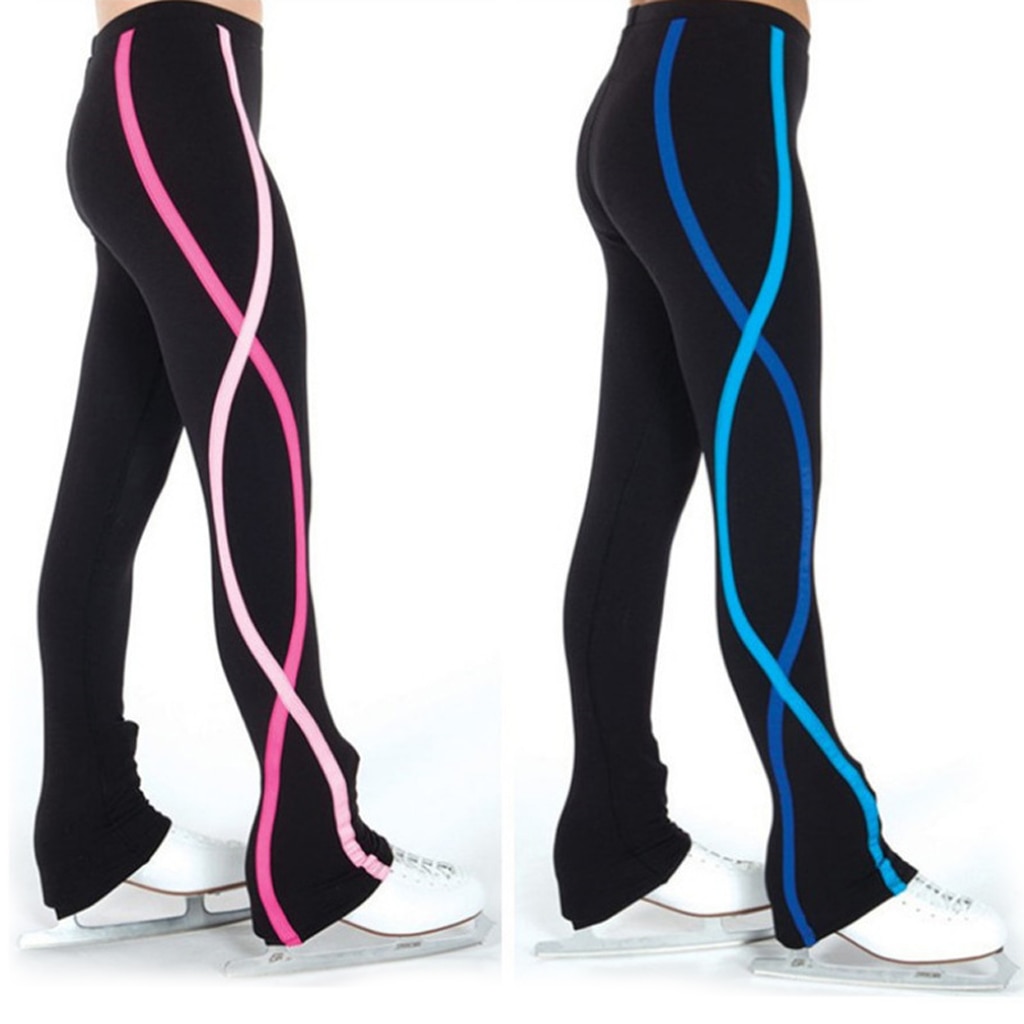 Robe de patinage pour filles et femmes, pantalon d'entraînement, collant de Skate, Leggings, tenue