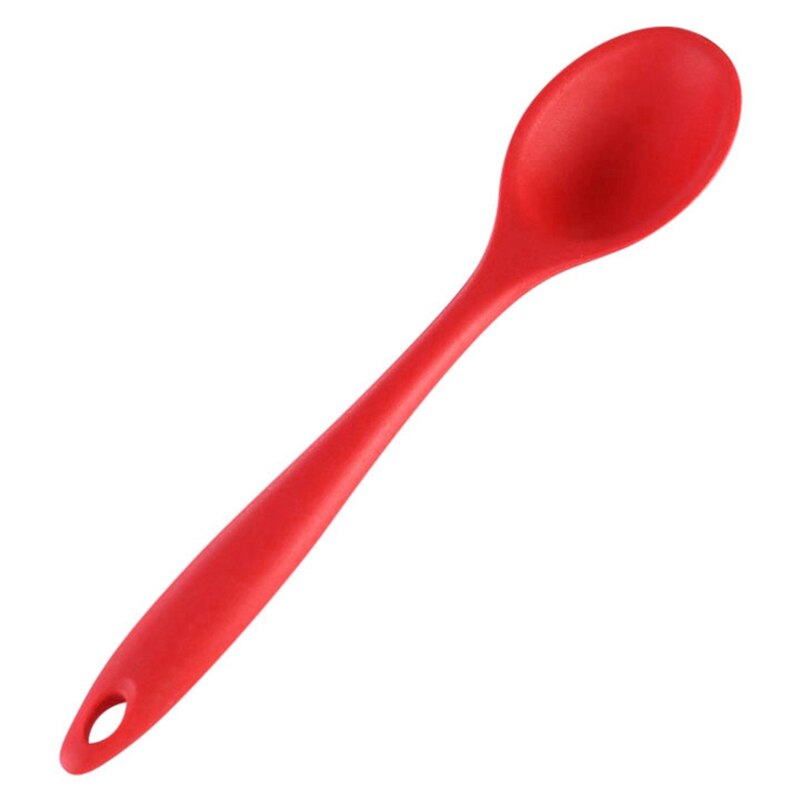 Kitchen Utensil Set Silicone Spoon Baking Cooking Tools Non-stick Cookware High Temperature Resistance Spoon Leak Shovel: B