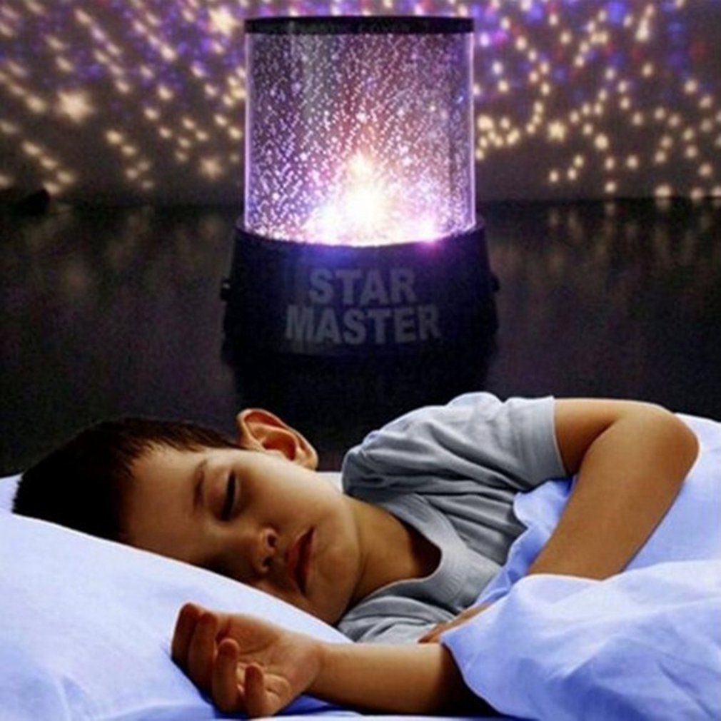 Starry projection lamp starry sky night light night light 360-degree rotation 3D atmosphere light portable light