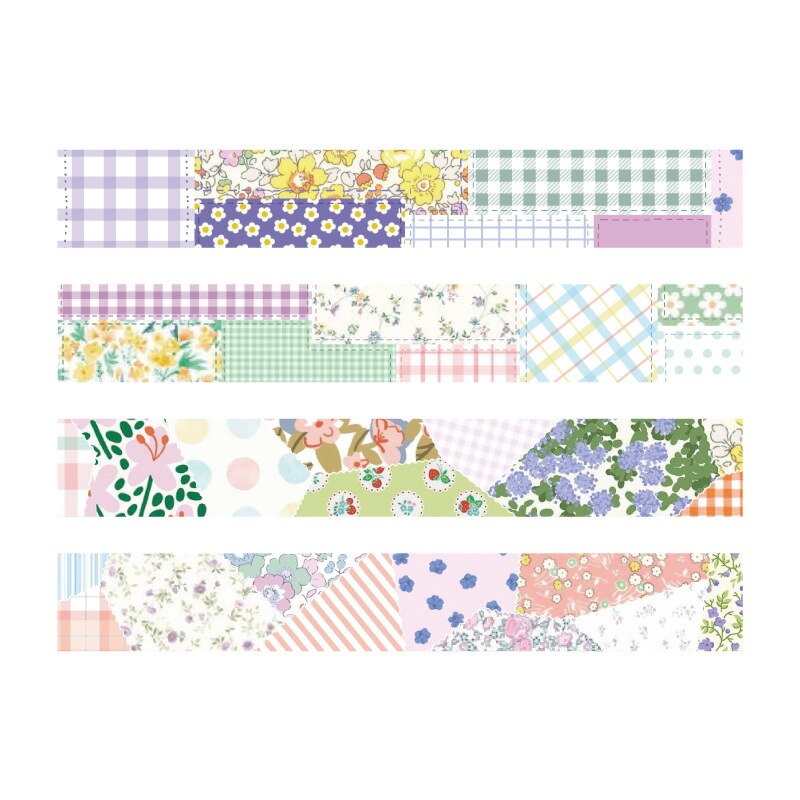1 Roll Bloemen Washi Tape Decoratie Roll Diy Decoratieve Sticky Paper Masking Tape Zelfklevende Tape Plakboek Doorschijnend Tape