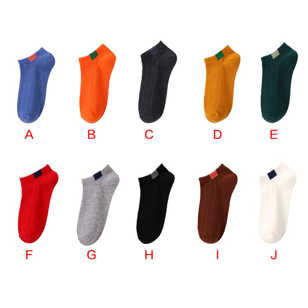 25 # Корейский Стиль Femmes Décontracté Coton Solide Couleur Pure Confortable Chaussettes Harajuku Style Sans Couture Coton Chaussettes