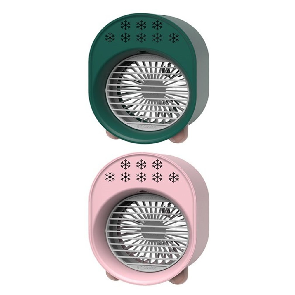 Portable Mini Conditioner 7 Colors Light Multifunction USB Plug-in Humidifier Office Home Desktop Refrigeration Fan