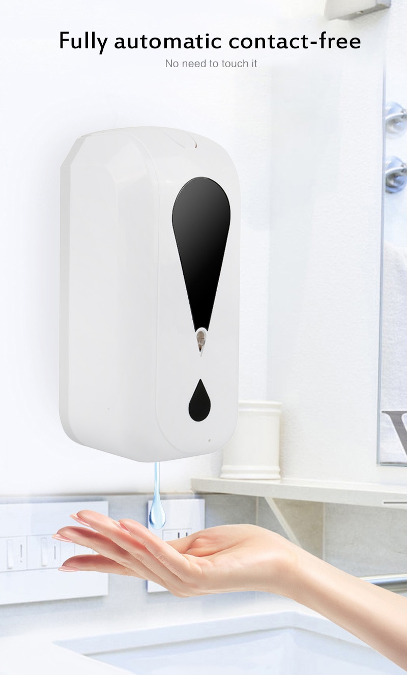 Automatic Sensor Hand Disinfection Machine 1200ml Touchless Wall-Mounted Soap Dispenser Spray Drip Foam Three Styles Dispensers
