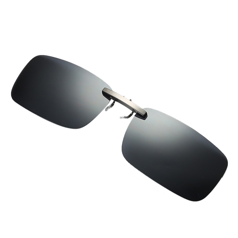Lente de visión nocturna desmontable conducción Metal polarizado Clip en gafas de sol gafas de conductor de coche: E