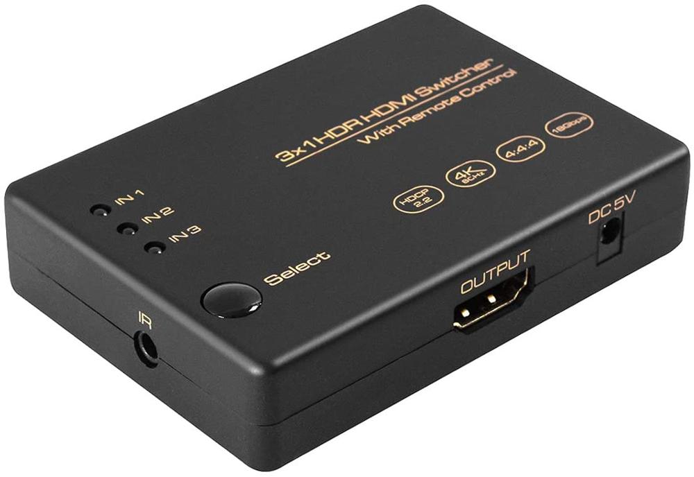 4K HDMI Switch 3x1 HDMI Splitter 3 in 1 out Switcher 1080P Full HD 3 Input 1 Output HDMI Converter HDMI Hub Adapter Support 3D