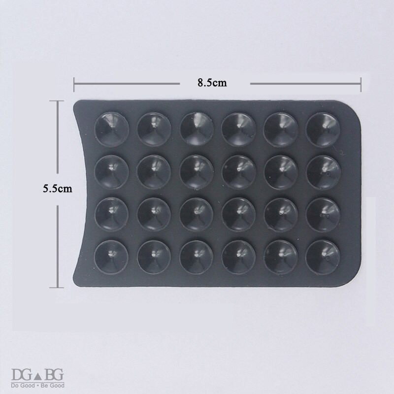 Almohadilla de ventosa de goma de silicona para móvil, pegatina de 3M con respaldo, ventosa de para VR MP4, accesorios GPS: black2