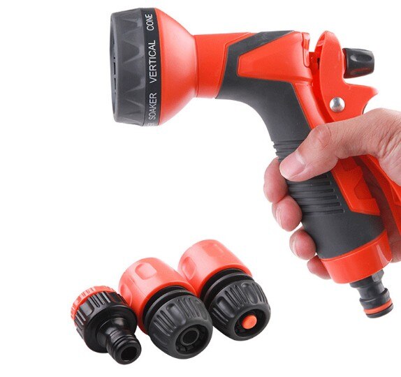 Multifunktions Bewässerung Gun Garten Schlauch Düse Einstellbar Düse Wasser Pistole Rasen Schlauch Garten Hochdruck Sprayer Auto Waschen ZXH