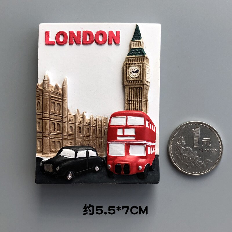 Land køleskab magneter uk london bygning køleskab magnet magnet klistermærke verden rejse souvenir magnet magnet fødselsdag: F5