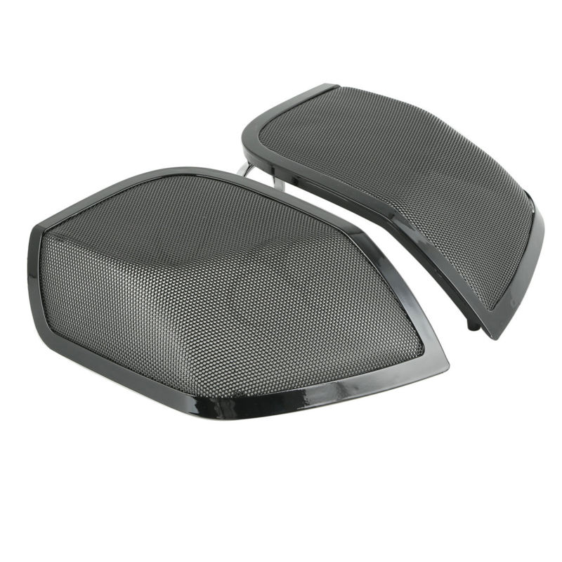 Motorcycle 5&quot;x7&quot; Saddlebag Lid Speaker Grill For Harley Touring Electra Glide Road King Street Glide