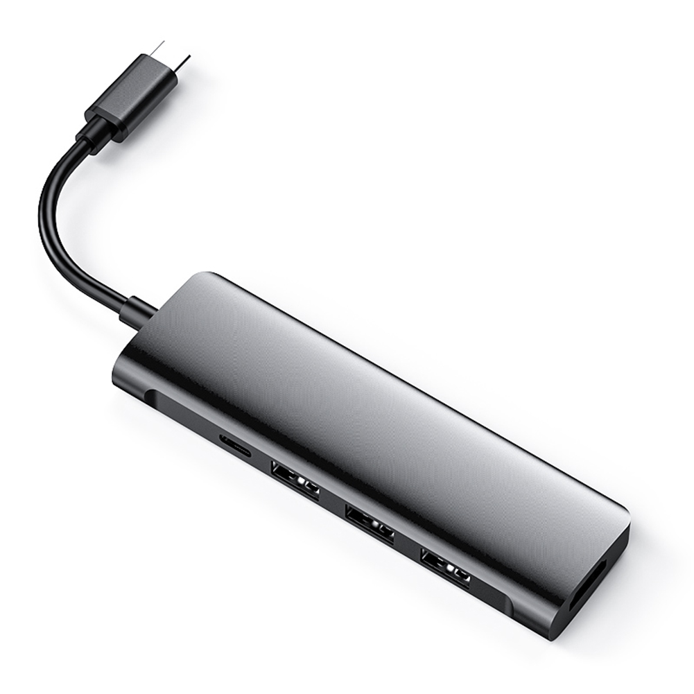 5 in 1 Laptop Docking Stationen Aluminium Legierung Gehäbenutzen Verlängerung Dock Typ-C zu USB-C 3 USB 3,0 HDMI PD Konverter Splitter