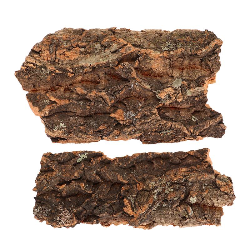 2pcs Reptile Platform Terrarium Hiding Bark Lizard Dragon Beard Cage Landscape Pet Cage Bark Ornaments Pet Ornaments Supplies