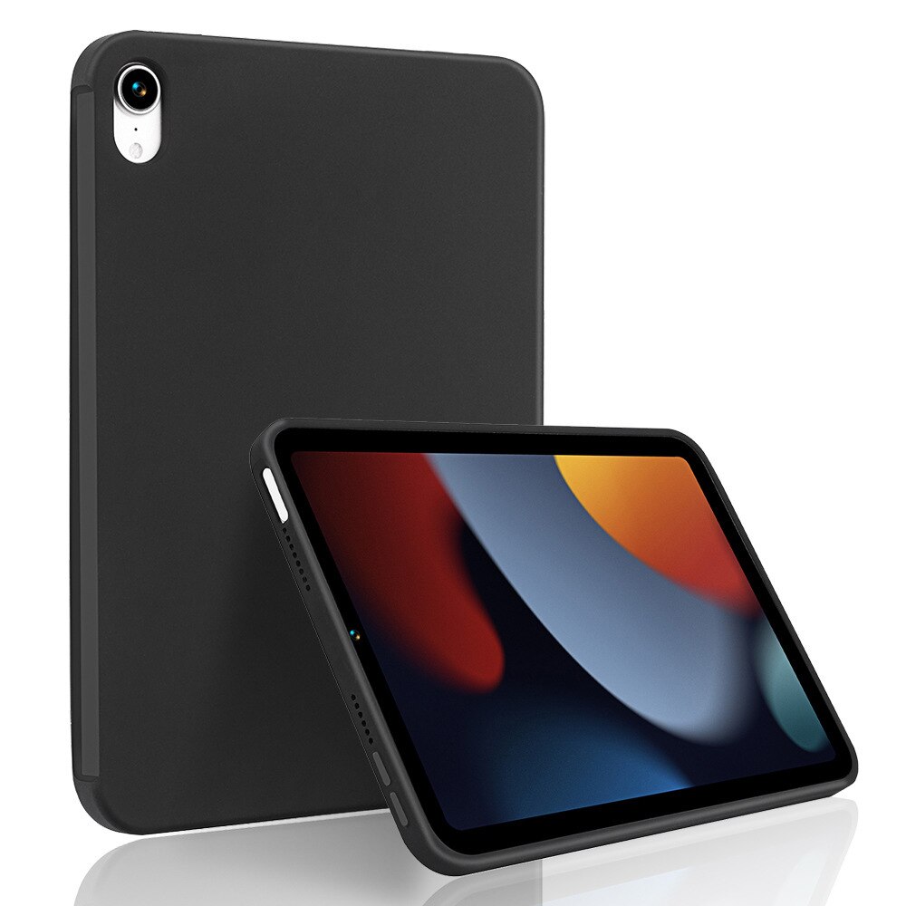 Oryginalny płynny silikon iPad pokrowiec ochronny na 2021 iPad Mini6 na 2021 iPad Air4 iPad Pro11 iPad Pro12.9 pokrowiec: Black / 2020 2021 Pro 12.9