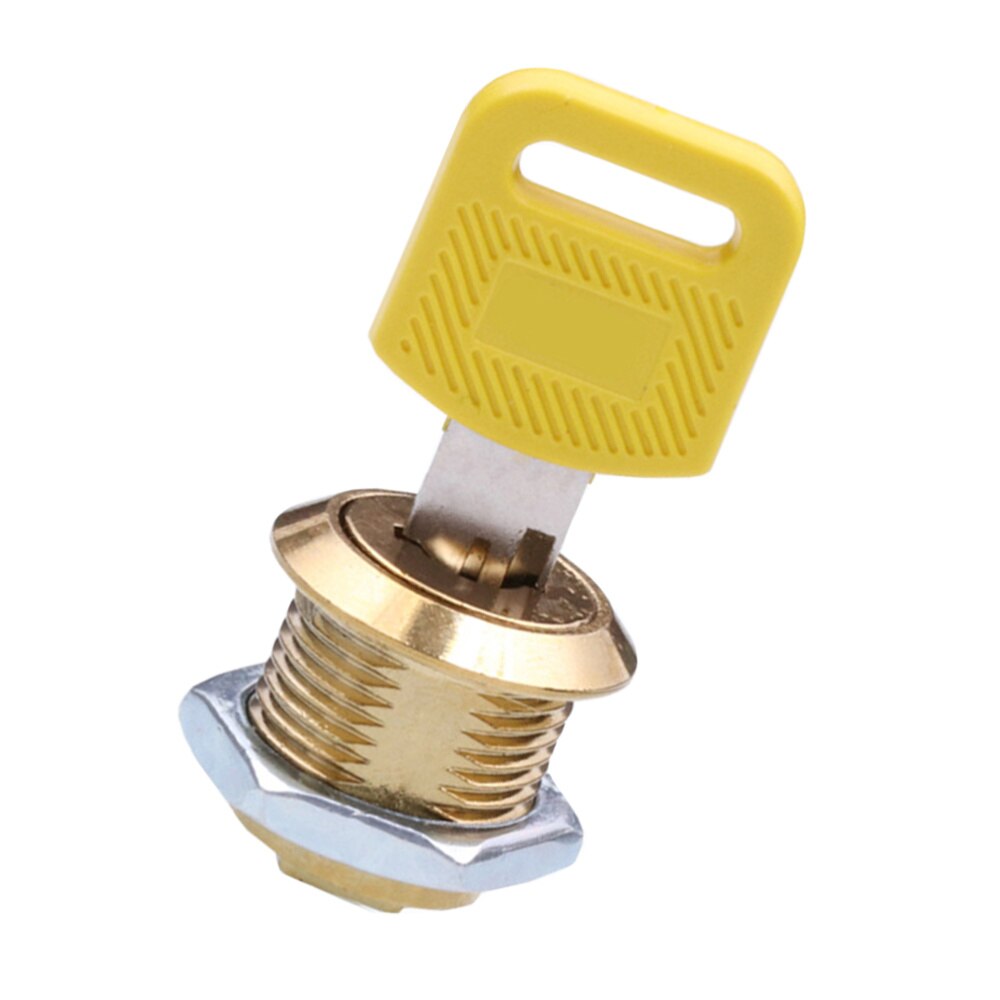 Mailbox Locks Tubular Cam Locks Cupboard Lock (Golden): Picture 1