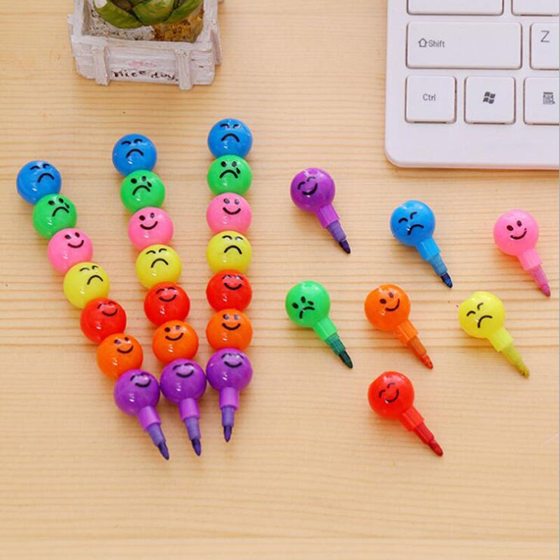 7 Colors/1PC Cute Kawaii Crayons Graffiti Pastel Drawing Pen Painting Drawing Supplies Stationery Art Supplies Crayon Set