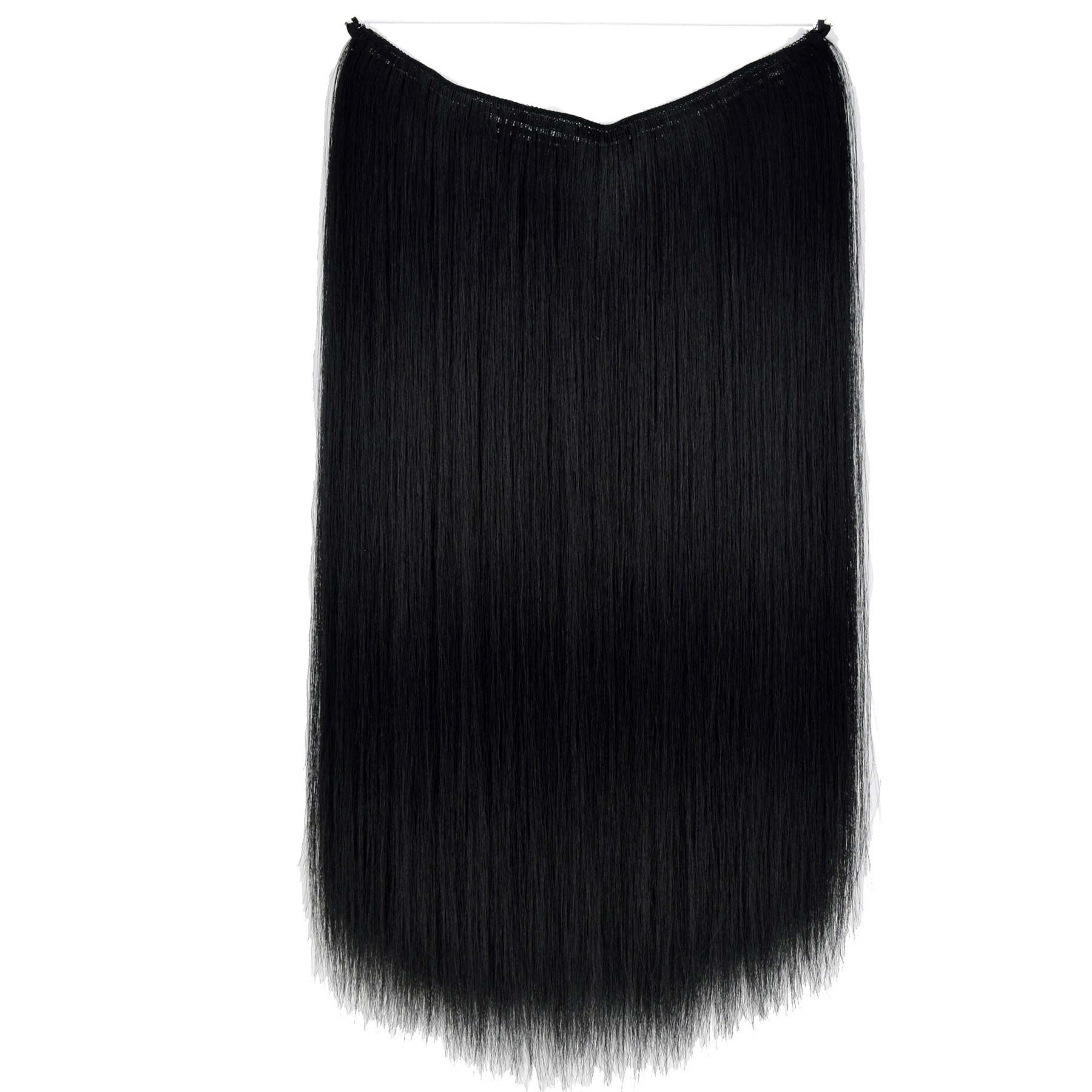 Topreety Halo Hair Extensions Onzichtbare Elastische Draad Verborgen Haarstukken Geen Clip Hittebestendige Synthetische Vezel TPYLS90