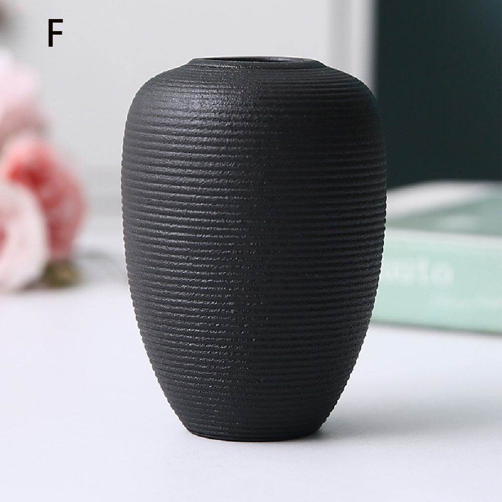 Malé keramické vázy, jednoduché bytové dekorácie, dekorácie do obývačky, kvetináče na suché kvety, ručné práce, hydroponické vázy: Zelená