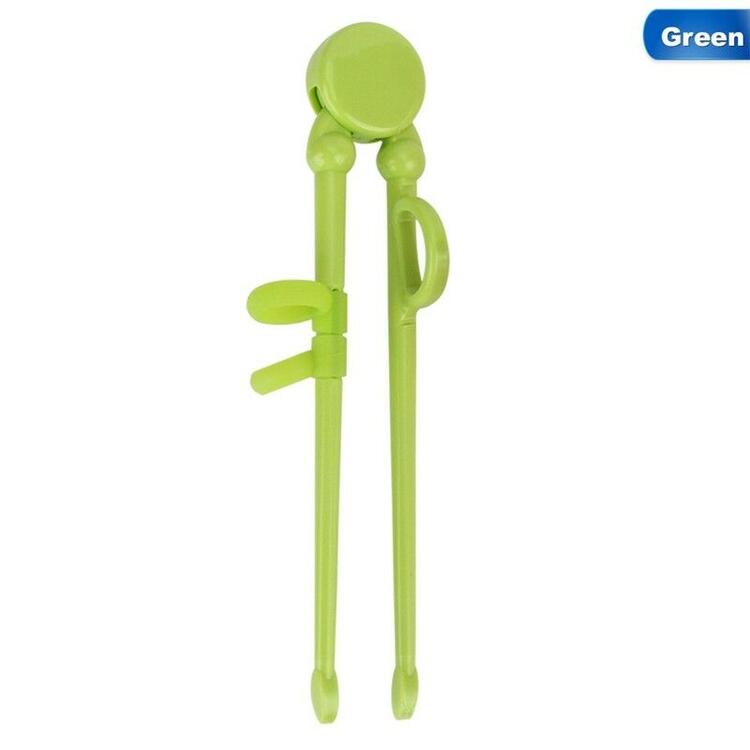 Pałeczki treningowe dla dorosłych dzieci początkujący pomocnik robić nauki łatwe w użyciu lewe/prawe chińskie pałeczki prezenty dla uczniów: zielony