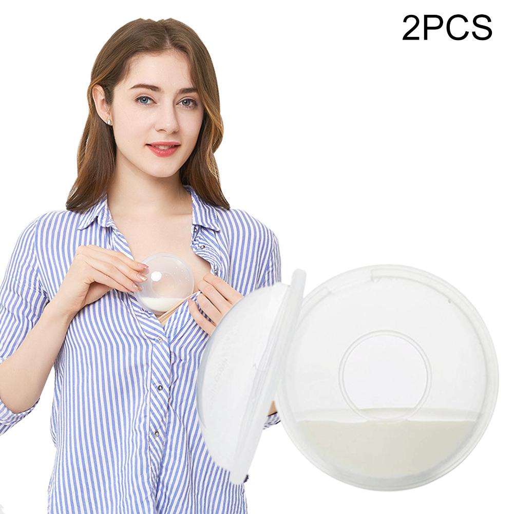 2PCS Baby Lining Breast Milk Collector Feed Postpartum Pads For The Chest Nipple Suction Container Reusable Nursing