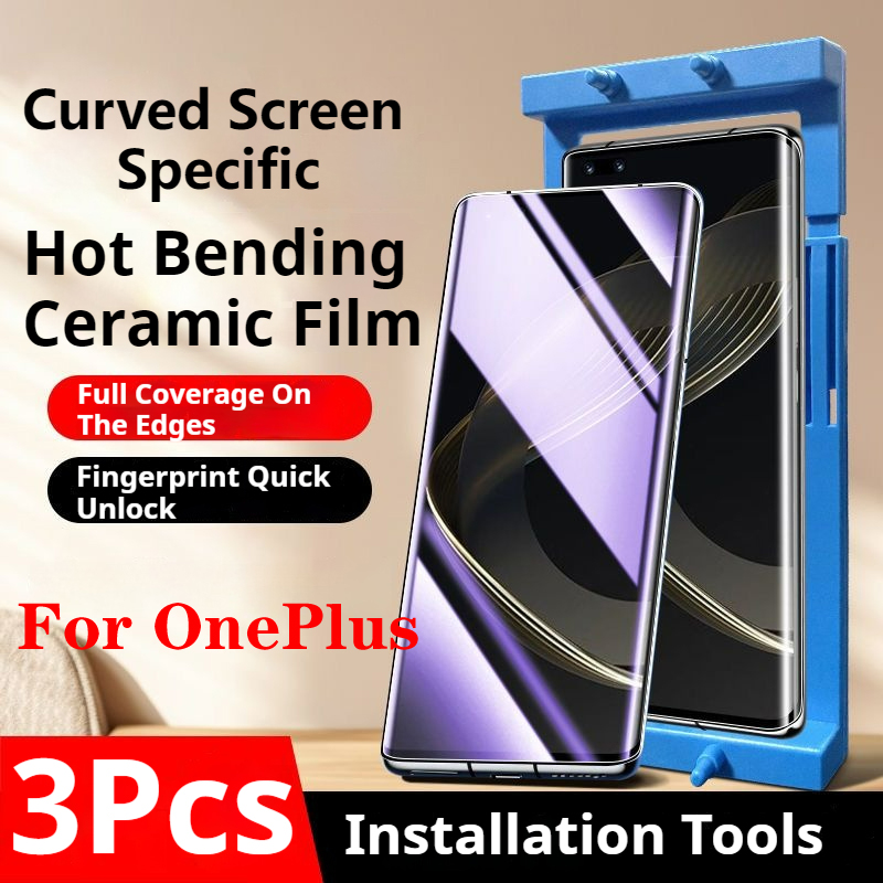 OnePlus11 1 + 12 protecteur d'écran incurvé de confidentialité pour OnePlus 10Pro Ace3/2 Film céramique OnePlus9Pro OnePlus8 Pro Anti-regard doux