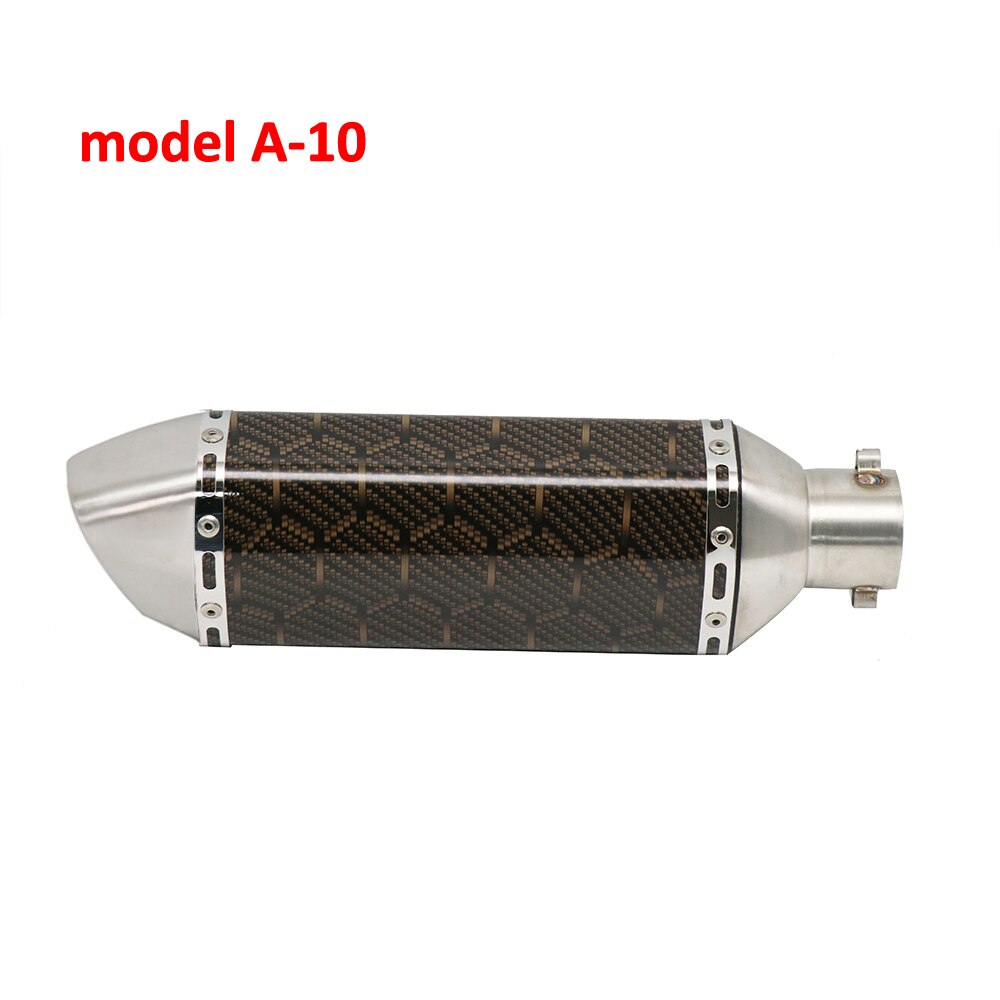 Sclmotos- 51mm Motorcycle Akrapovic Yoshimura Exhaust Muffler Pipe with DB Killer Escape Moto Pitbike Racing NMAX CB650F MT03: model A-10