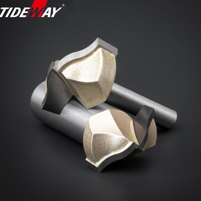 Tideway Round Bottom Clearing Bit Grade Woodworking Cutters CNC Tool Line Type Trimming Milling Cutter For Wood