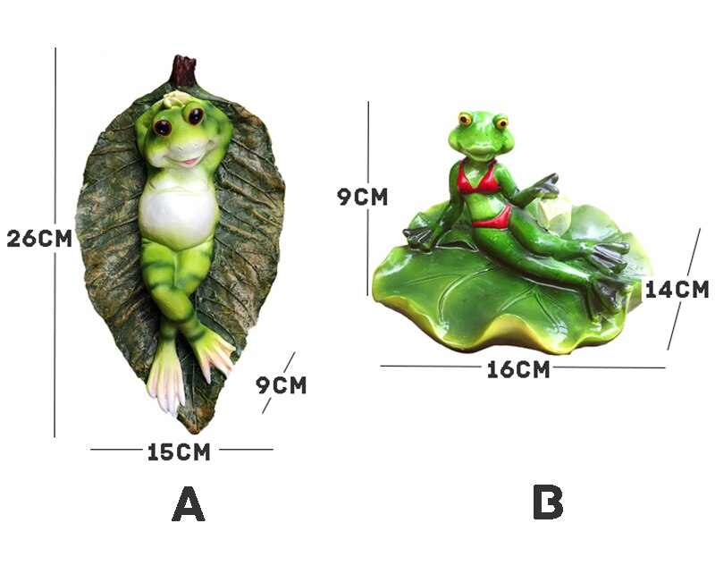 Statue de grenouilles flottantes Sexy en résine | Sculpture d'animaux décorative, pour l'étang de jardin en plein air, décor de jardin, pour la maison, amusant